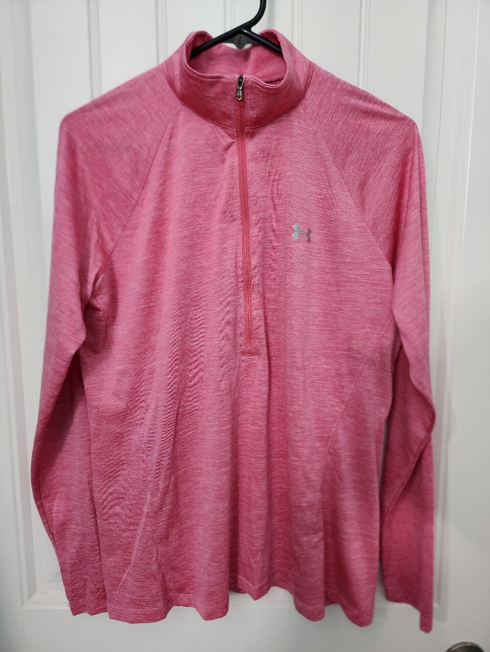 Under Armour Women's Tech Twist Quarter Zip in Pink, Size XL